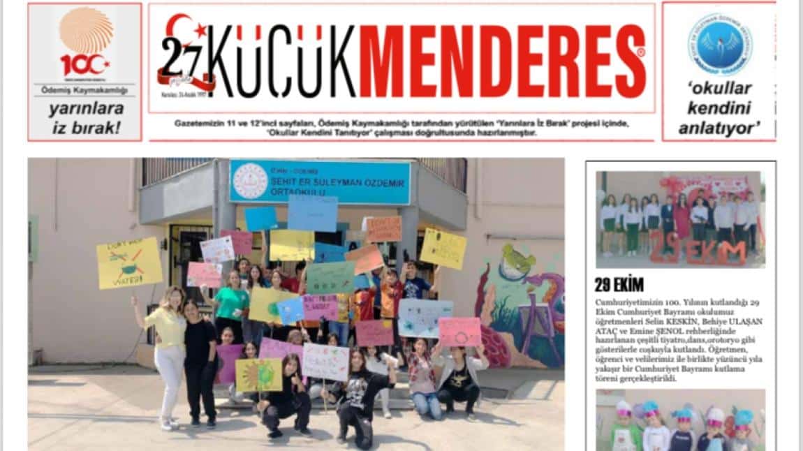 Okulumuz Yerel Güç Gazetesinde